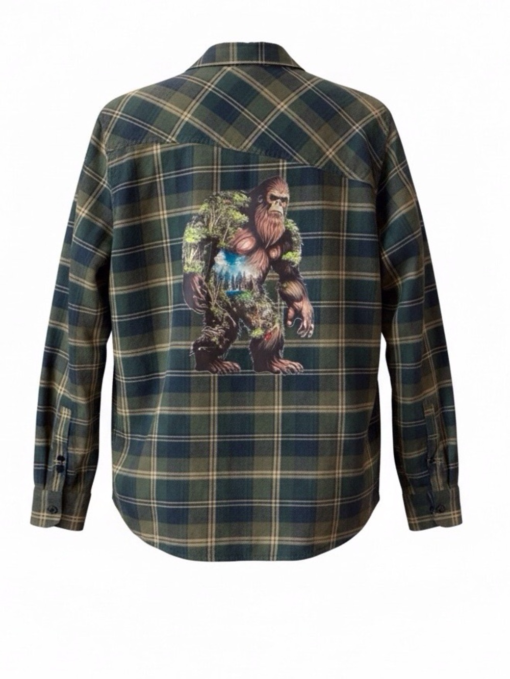 Volcom Bigfoot Graphic Flannel Men’s L Distressed Gorpcore